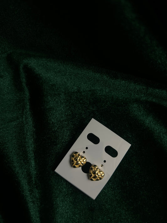 Nugget Heart Earrings