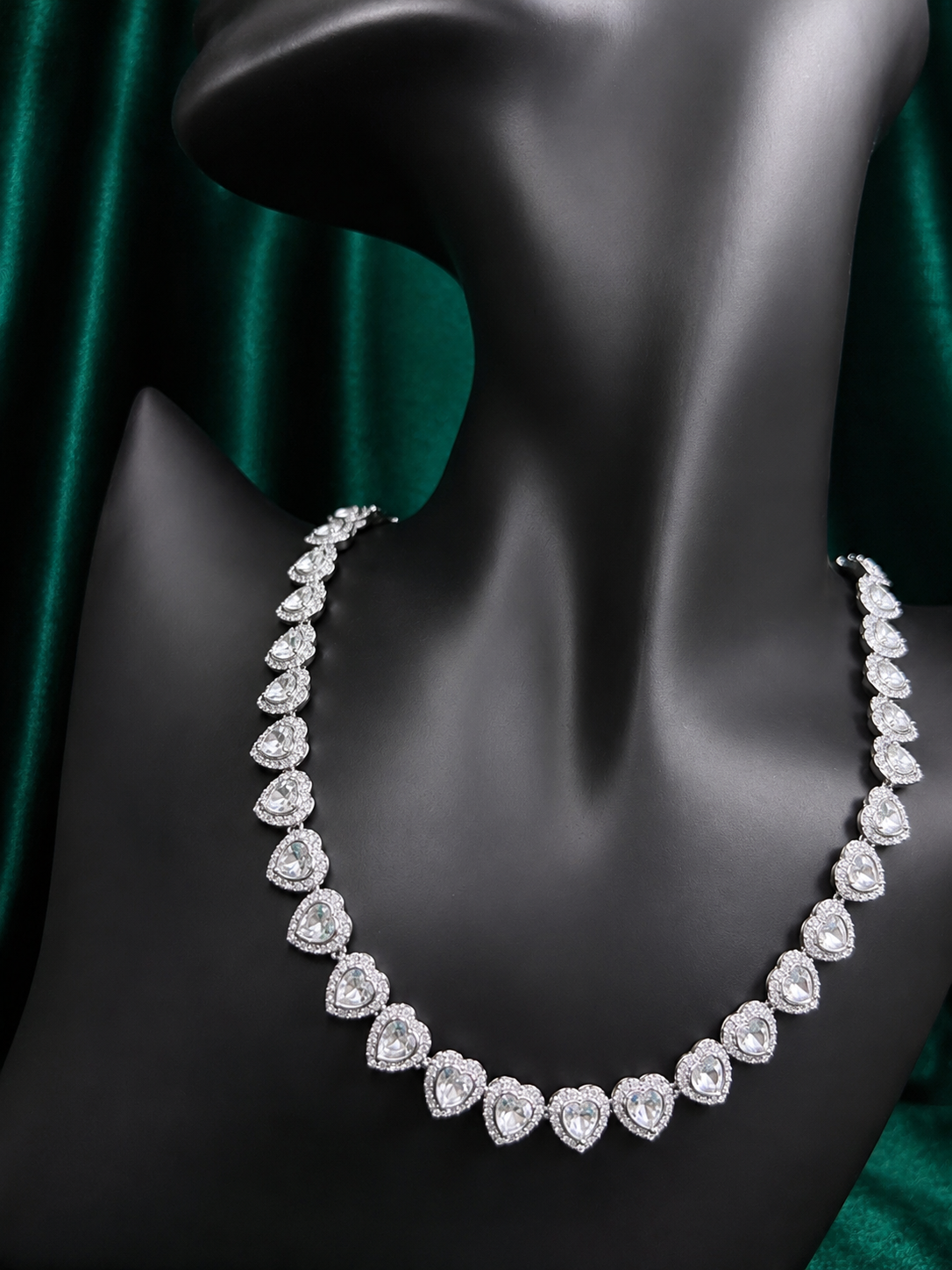 Swarovski Diamond Hearts Necklace
