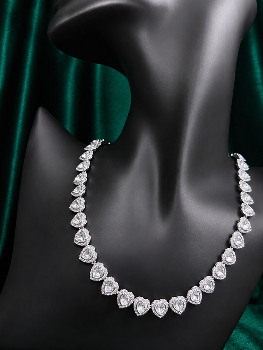 Swarovski Diamond Hearts Necklace