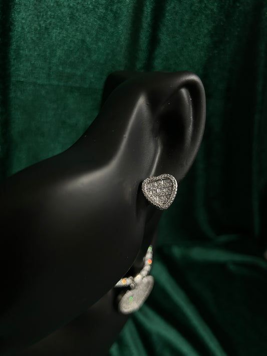 Iced Out Baguette Diamond Earrings